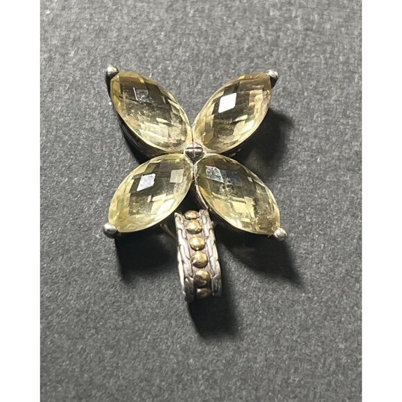 Elegant Yellow Gemstone Pendant - Picture 2 of 7